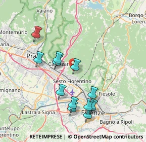 Mappa Via delle Croci, 50019 Sesto Fiorentino FI, Italia (7.74333)