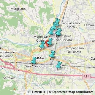 Mappa Via Nicola Farnesi, 55100 Lucca LU, Italia (1.40091)
