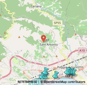 Mappa Strada Verezzo, 18038 Sanremo IM, Italia (4.031)
