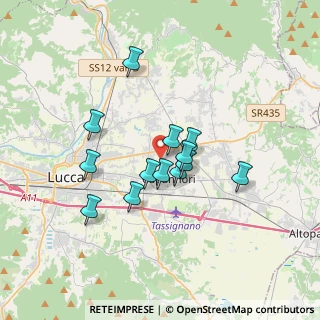 Mappa Via Guido Rossa, 55012 Capannori LU, Italia (2.83538)