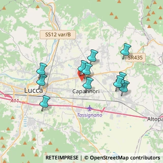 Mappa Via Guido Rossa, 55012 Capannori LU, Italia (3.32)
