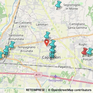 Mappa Via Guido Rossa, 55012 Capannori LU, Italia (2.82923)