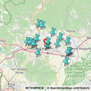 Mappa Via Guido Rossa, 55012 Capannori LU, Italia (5.94842)