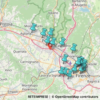 Mappa Via Traversa di Maiano, 59100 Prato PO, Italia (9.2575)