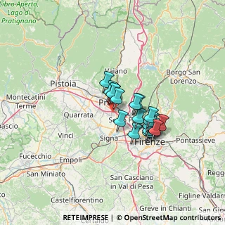 Mappa Via Traversa di Maiano, 59100 Prato PO, Italia (9.75)