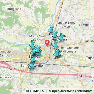Mappa Via Ospedale, 55100 Lucca LU, Italia (1.53941)