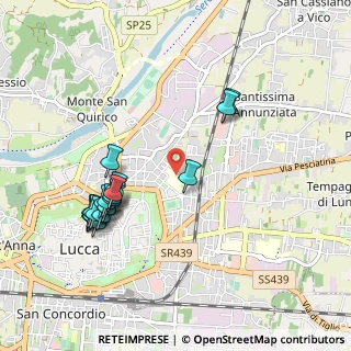 Mappa Via Ospedale, 55100 Lucca LU, Italia (1.07)