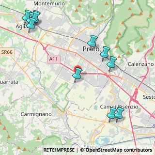 Mappa Via Castellano Dè Castellani, 59100 Prato PO, Italia (5.76909)
