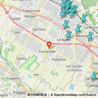 Mappa Via Castellano Dè Castellani, 59100 Prato PO, Italia (3.43813)