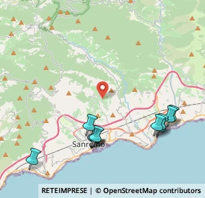 Mappa Strada S. Antonio Mulattiera, 18038 Sanremo IM, Italia (4.84273)