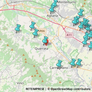 Mappa Via Fabio Filzi, 51039 Quarrata PT, Italia (6.495)