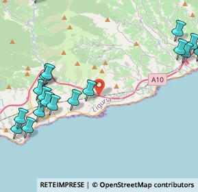 Mappa A10 km 120.313, 18017 Cipressa IM, Italia (6.1155)