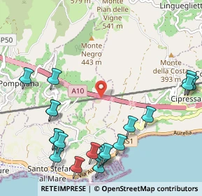 Mappa A10 km 120.313, 18017 Cipressa IM, Italia (1.3815)