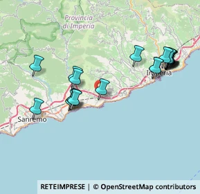 Mappa A10 km 120.313, 18017 Cipressa IM, Italia (8.4145)