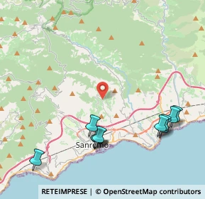 Mappa Strada Sant'Antonio, 18038 Sanremo IM, Italia (4.89636)