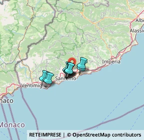Mappa SP 55, 18038 Sanremo IM (7.07455)