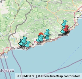 Mappa SP 55, 18038 Sanremo IM (14.6725)
