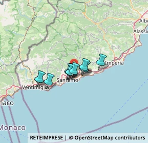 Mappa SP 55, 18038 Sanremo IM (7.73583)