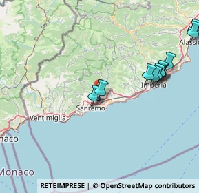 Mappa SP 55, 18038 Sanremo IM (17.25417)