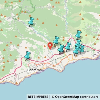 Mappa SP 55, 18038 Sanremo IM (3.81091)