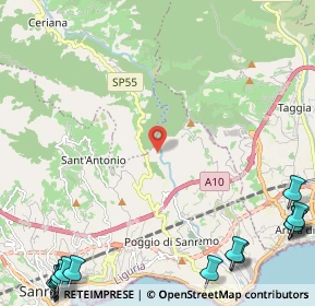Mappa SP 55, 18038 Sanremo IM (4.186)