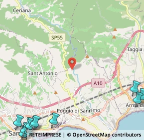 Mappa SP 55, 18038 Sanremo IM (4.27077)