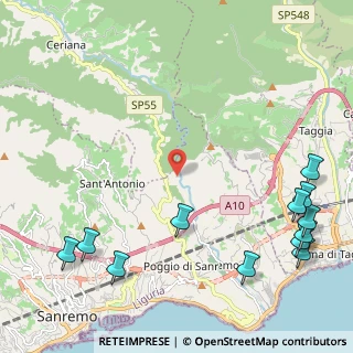 Mappa SP 55, 18038 Sanremo IM (3.24333)