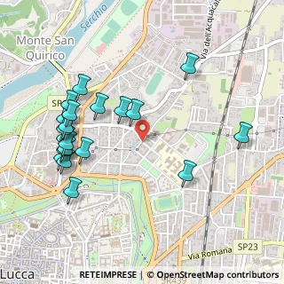 Mappa Via Tito Strocchi, 55100 Lucca LU, Italia (0.574)