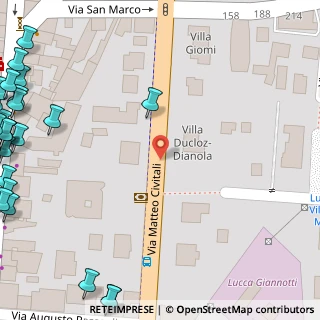 Mappa Via Matteo Civitali, 55100 Lucca LU, Italia (0.09615)