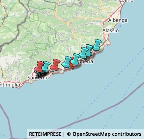 Mappa Via Aurelia, 18017 San Lorenzo al Mare IM, Italia (11.58294)