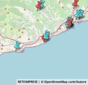 Mappa Via Aurelia, 18017 San Lorenzo al Mare IM, Italia (5.20688)