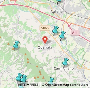 Mappa Via Cristoforo Colombo, 51039 Quarrata PT, Italia (6.96231)