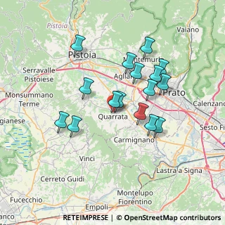 Mappa Via Cristoforo Colombo, 51039 Quarrata PT, Italia (6.40625)