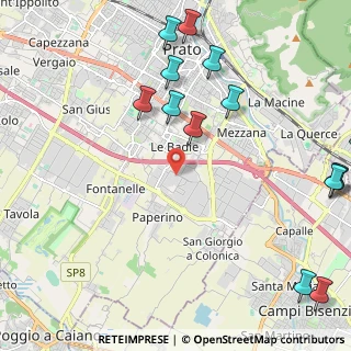 Mappa Via Onorio Vannucchi, 59100 Prato PO, Italia (3.02714)