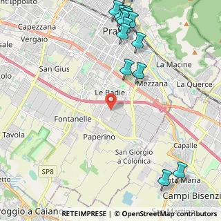 Mappa Via Onorio Vannucchi, 59100 Prato PO, Italia (3.04267)