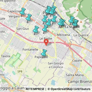 Mappa Via Onorio Vannucchi, 59100 Prato PO, Italia (2.45176)