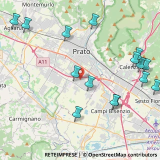 Mappa Via Onorio Vannucchi, 59100 Prato PO, Italia (5.91)