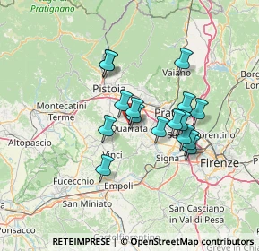 Mappa Via Guglielmo Marconi, 51039 Quarrata PT, Italia (11.11875)