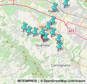 Mappa Via Guglielmo Marconi, 51039 Quarrata PT, Italia (2.99333)