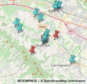 Mappa Via Guglielmo Marconi, 51039 Quarrata PT, Italia (3.44333)