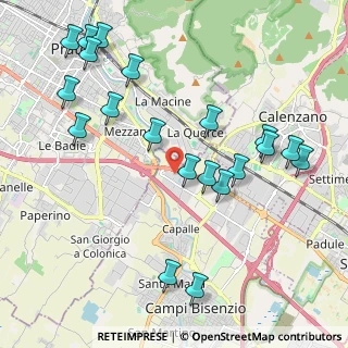 Mappa Via Fratelli Rosselli, 50013 Campi Bisenzio FI, Italia (2.4095)