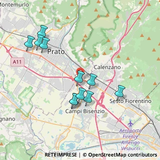 Mappa Via Fratelli Rosselli, 50013 Campi Bisenzio FI, Italia (3.91182)