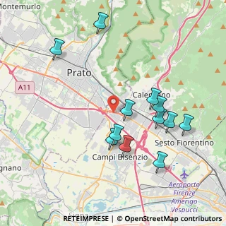 Mappa Via Fratelli Rosselli, 50013 Campi Bisenzio FI, Italia (4.03833)