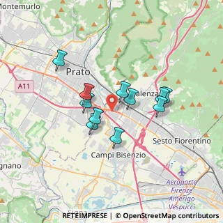 Mappa Via Fratelli Rosselli, 50013 Campi Bisenzio FI, Italia (2.81818)