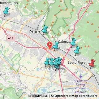 Mappa Via Fratelli Rosselli, 50013 Campi Bisenzio FI, Italia (4.33273)
