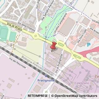 Mappa Via di Prato, 70, 50041 Calenzano, Firenze (Toscana)