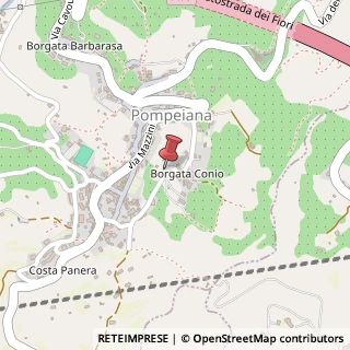 Mappa Via Conio, 51, 18015 Pompeiana, Imperia (Liguria)