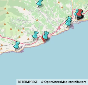 Mappa Via al Mare, 18017 San Lorenzo al Mare IM, Italia (6.0025)