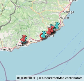 Mappa Via C Sclavi, 18017 San Lorenzo al Mare IM, Italia (8.90286)