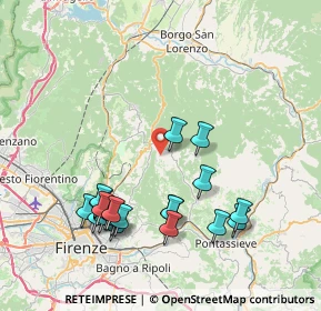 Mappa Via del Trebbiolo, 50060 Fiesole FI, Italia (8.608)